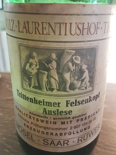 Milz Laurentiushof Trittenheimer Felsenkopf Riesling Auslese