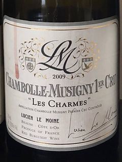 Lucien Le Moine Chambolle Musigny 1er Cru Les Charmes