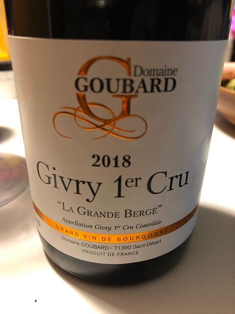 Dom. Goubard Givry 1er Cru La Grande Berge