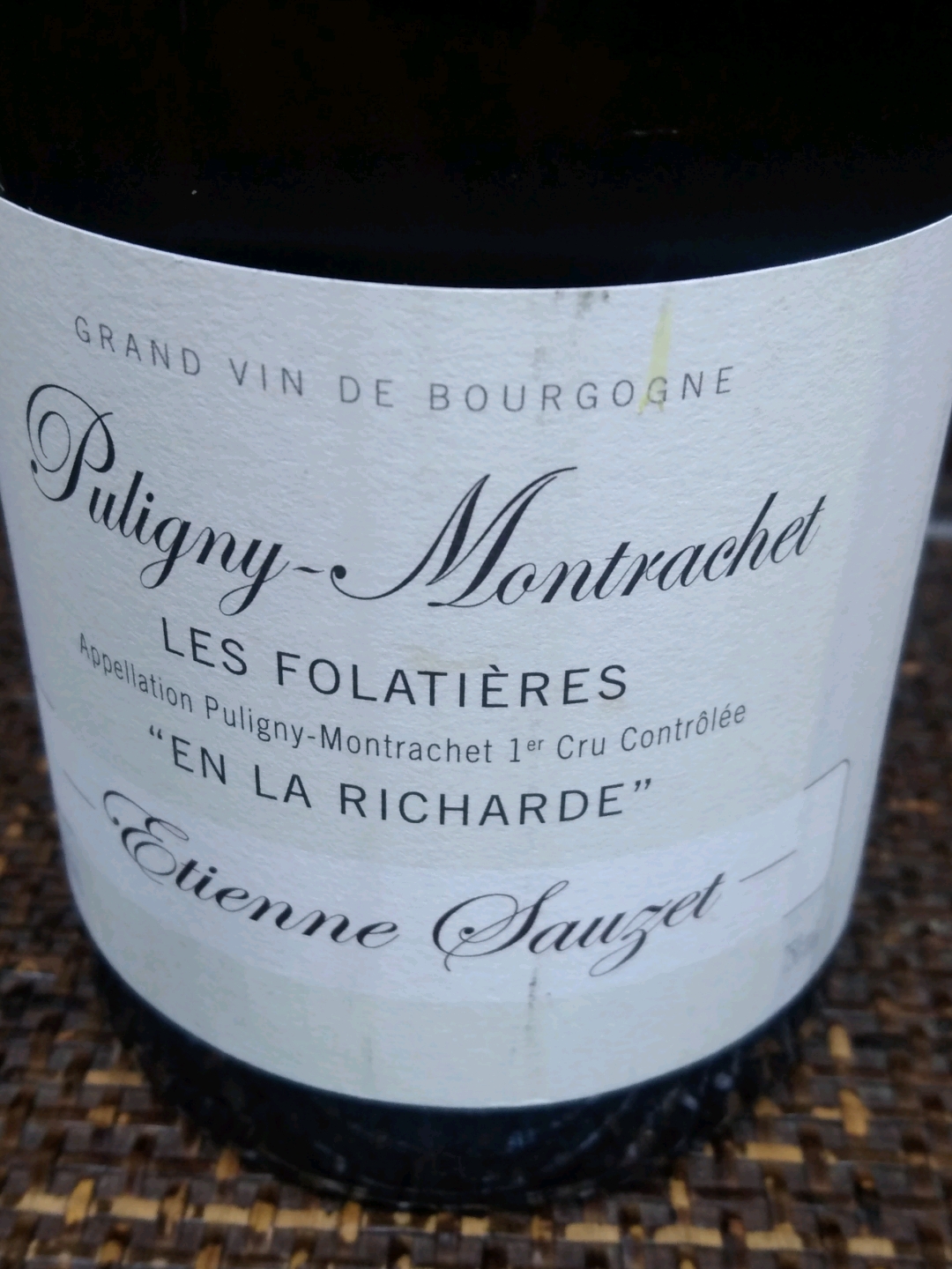 ワイン Puligny-Montrachet 2001 Etienne Sauzet ワイン Puligny-Montrachet 2001 Etienne Sauzet 2001 Etienne