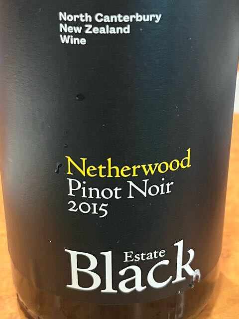 Black Estate Netherwood Pinot Noir 2015