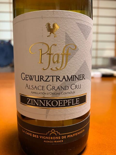 Pfaff Gewürztraminer Grand Cru Zinnkoepfle(ファッフ ゲヴュルツトラミネール グラン・クリュ ツィンコフレ)