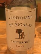 Lieutenant de Sigalas(2011)