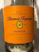 Thomas Fogarty Satsum Chardonnay(2016)