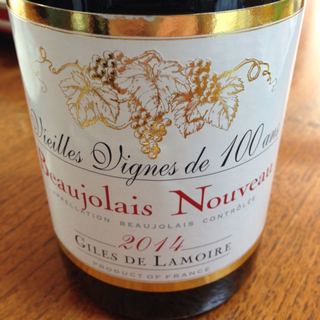 Giles de Lamoire Beaujolais Nouveau Vieilles Vignes de 100ans(ジル・ド・ラモア ボージョレ・ヌーヴォー ヴィエイユ・ヴィーニュ・ド・サンタン)