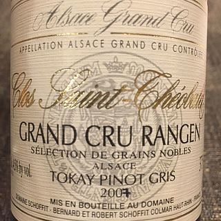 Dom. Schoffit Tokay Pinot Gris Grand Cru Rangen de Thann Clos Saint Théobald Sélection de Grains Nobles(ドメーヌ・ショフィット トカイ・ピノ・グリ グラン・クリュ ランゲン・ド・タン クロ・サン・テオバルド セレクション・ド・グラン・ノーブル)