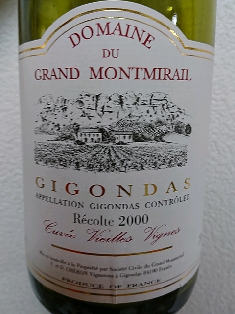 Dom. du Grand Montmirail Gigondas Cuvée Vieilles Vignes(ドメーヌ・デュ・グラン・モンミライユ ジゴンダス キュヴェ・ヴィエイユ・ヴィーニュ)