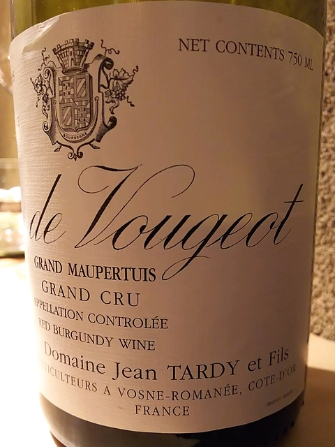 Dom. Jean Tardy & Fils Clos de Vougeot Grand Cru Grand Maupertuis