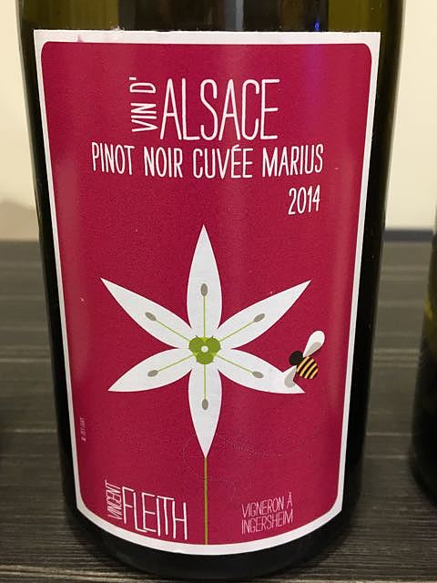 Vincent Fleith Pinot Noir Cuvée Marius(ヴァンサン・フライト ピノ・ノワール キュヴェ・マリウス)