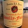 Dom. J. A. Ferret Pouilly Fuissé Tournant de Pouilly(2010)