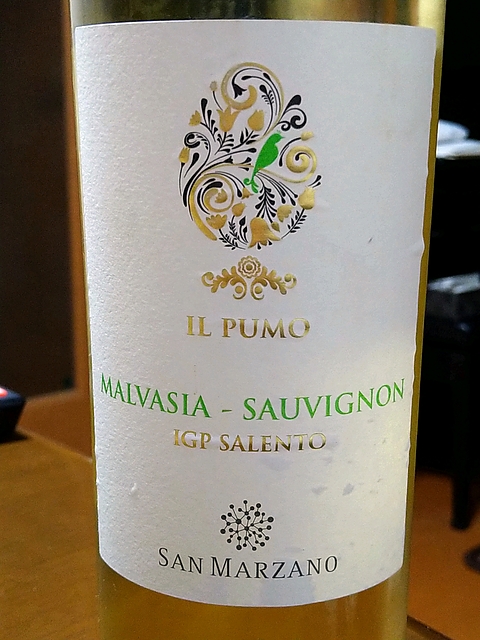 San Marzano Il Pumo Malvasia Sauvignon(サン・マルツァーノ イル・プーモ マルヴァージア ソーヴィニヨン)