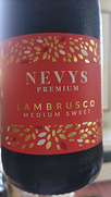 Nevys Premium Lambrusco Medium Sweet