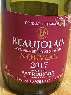 Patriarche Beaujolais Nouveau(パトリアッシュ ボージョレ・ヌーヴォー)