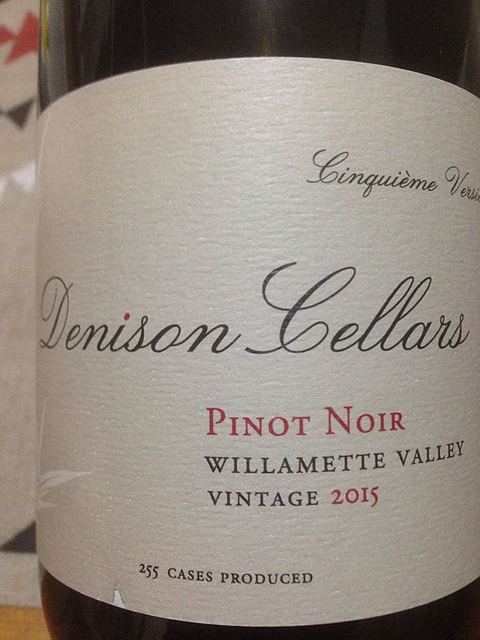 Denison Cellars Pinot Noir Willamette | Vinica 無料のワイン