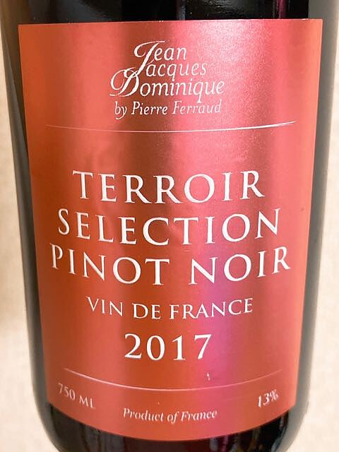 Jean Jacques Dominique Terroir Selection Pinot Noir(ジャン・ジャック・ドミニク テロワール・セレクション ピノ・ノワール)