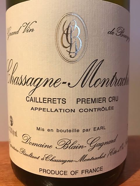 Dom. Blain Gagnard Chassagne Montrachet 1er Cru Caillerets(ドメーヌ・ブラン・ガニャール シャサーヌ・モンラッシェ プルミエ・クリュ カイユレ)