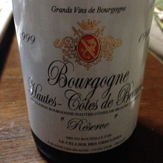 Cellier des Ursulines Bourgogne Hautes Côte de Beaune Réserve Blanc