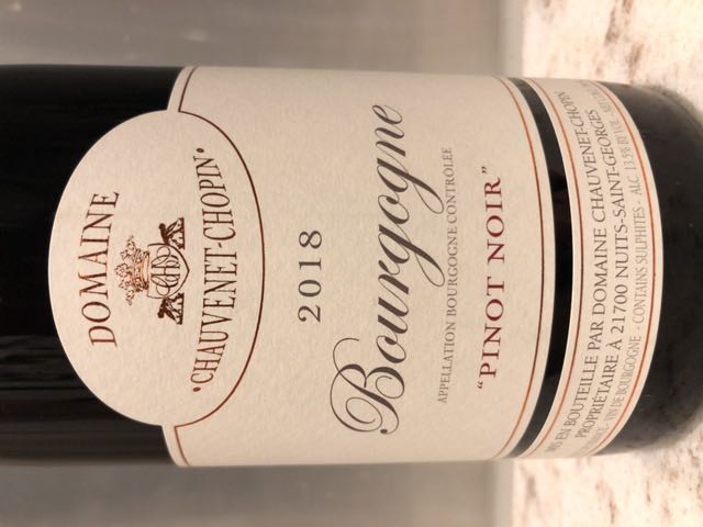 Chauvenet Chopin Bourgogne Pinot Noir(ショーヴネ・ショパン