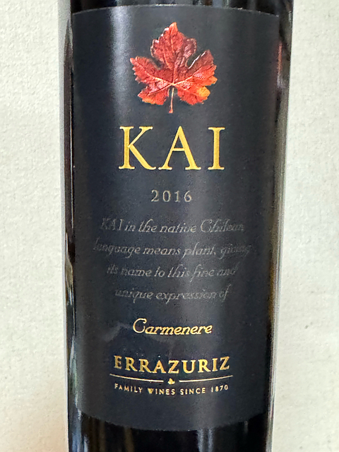 Errazuriz Kai Carmenére