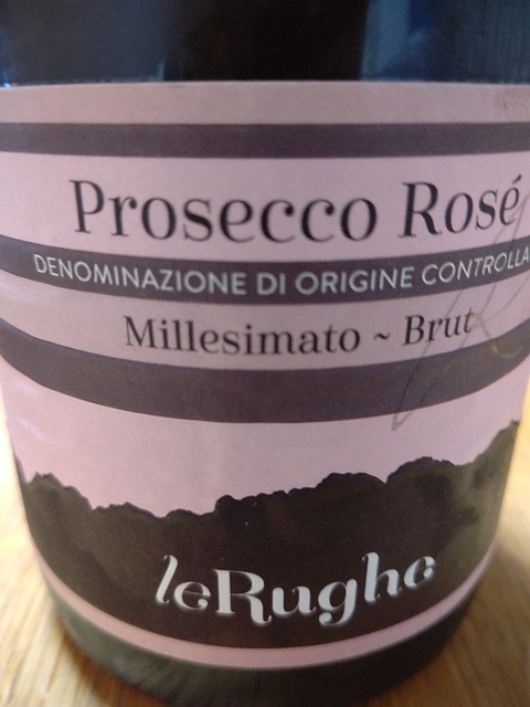 Le Rughe Prosecco Rosé Millesimato Brut(レ・ルーゲ プロセッコ ロゼ ミレジマート ブリュット)