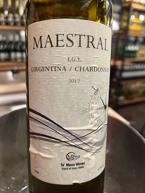 Ta' Mena Wines Maestral Girgentina Chardonnay