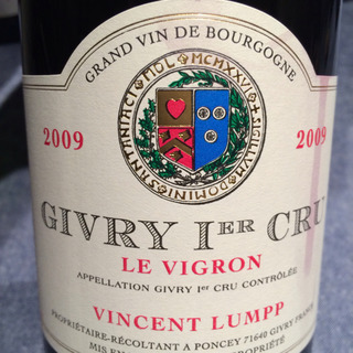 Dom. Vincent Lumpp Givry 1er Cru Le Vigron Rouge