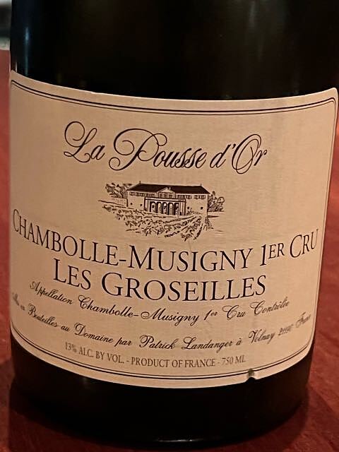 La Pousse d'Or Chambolle Musigny 1er Cru Les Groseilles