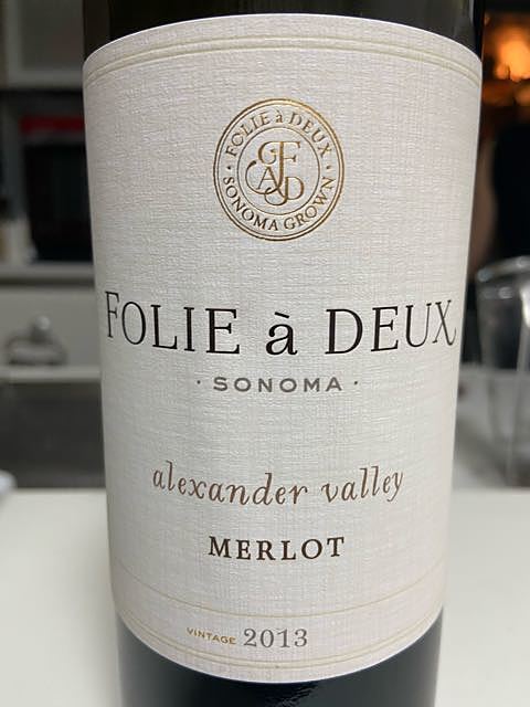 Folie à Deux Alexander Valley Merlot