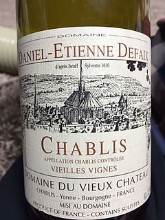 Dom. Daniel Etienne Defaix Chablis Vieilles Vignes(ドメーヌ・ダニエル・エティエンヌ・ドゥフェ シャブリ ヴィエイユ・ヴィーニュ)