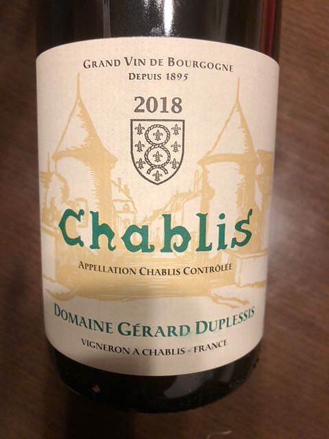 Gérard Duplessis Chablis(ジェラー・デュプレシ シャブリ)