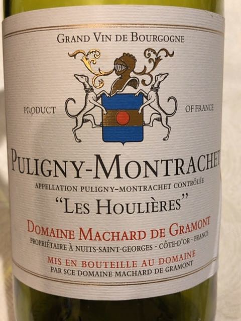 Dom. Machard de Gramont Puligny Montrachet Les Houillères(ドメーヌ・マシャール・ド・グラモン ピュリニー・モンラッシェ レ・ウイエール)