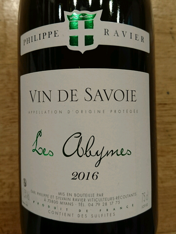 Philippe Ravier Vin de Savoie Les Abymes(フィリップ・ラヴィエ Vinica 無料のワインアプリ Philippe Ravier Vin de Savoie Les Abymes(フィリップ・ラヴィエ Vinica 無料のワインアプリ