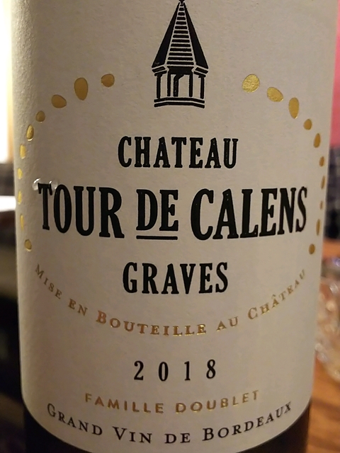 Ch. Tour de Calens Graves Blanc 2018(シャトー・トゥール・ド・カレンズ グラーヴ ブラン)