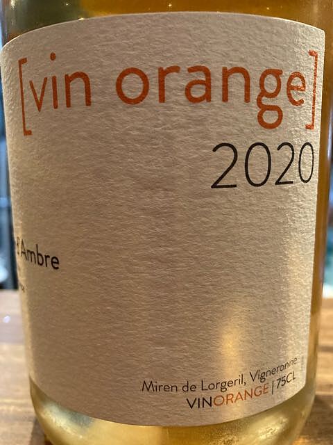 Fleur d'Ambre Vin Orange