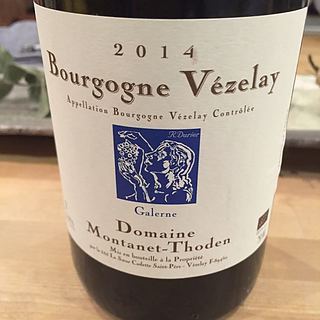 Dom. Montanet Thoden Bourgogne Vézelay Le Galerne(ドメーヌ・モンタネ・トダン ブルゴーニュ・ヴェズレイ ル・ガレル)