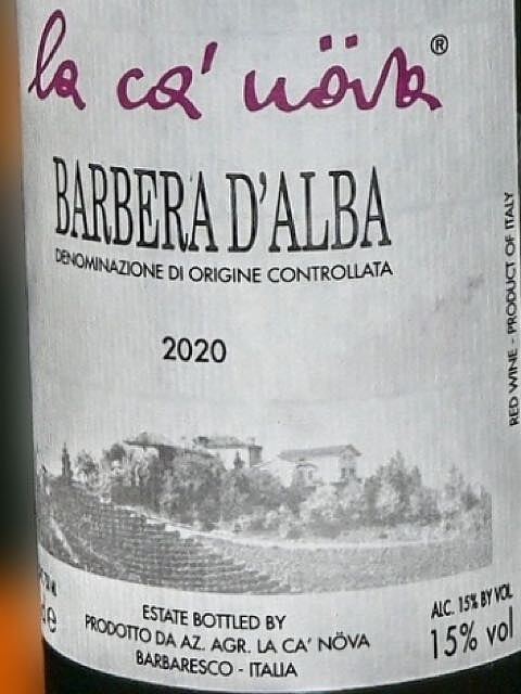 La Ca' Növa Barbera d'Alba(ラ・カ・ノヴァ バルベーラ・ダルバ)