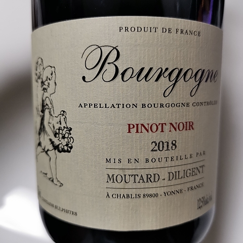 Moutard Diligent Bourgogne Pinot Noir(ムタール・ディリジャン ブルゴーニュ ピノ・ノワール)