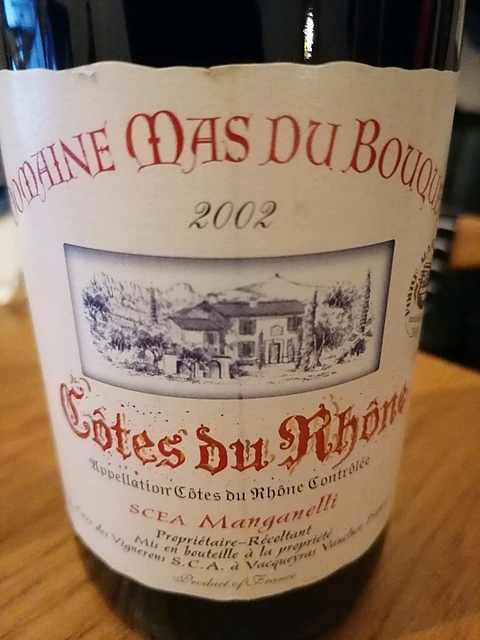 Dom. Mas du Bouquet Côtes du Rhône Rouge(ドメーヌ・マス・デュ・ブーケ コート・デュ・ローヌ ルージュ)