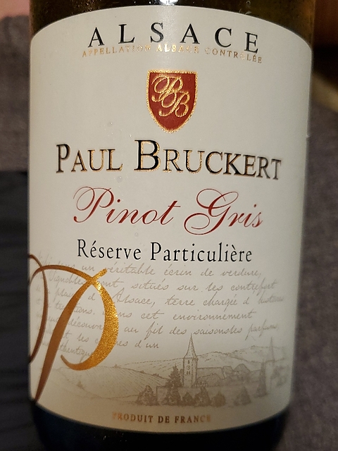 Paul Bruckert Pinot Gris Réserve Particulière