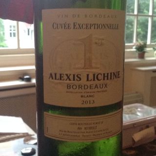 Alexis Lichine 1er Cuvée Exceptionnelle Bordeaux Blanc