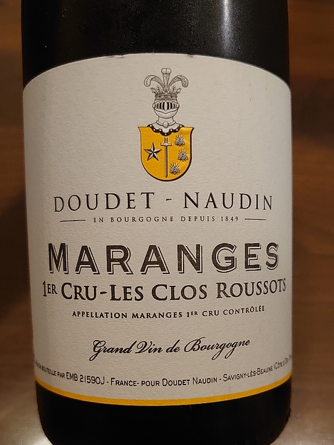 Doudet Naudin Maranges 1er Cru Clos Roussot