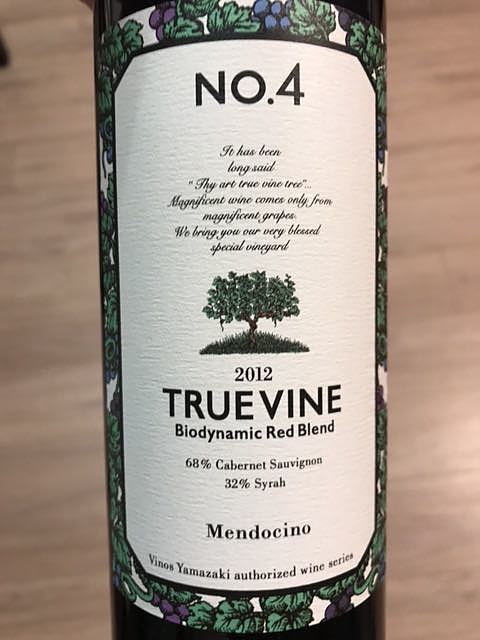 True Vine No.4 Biodynamic Red Blend 2012(トゥルー・ヴァイン バイオダイナミック レッド・ブレンド)