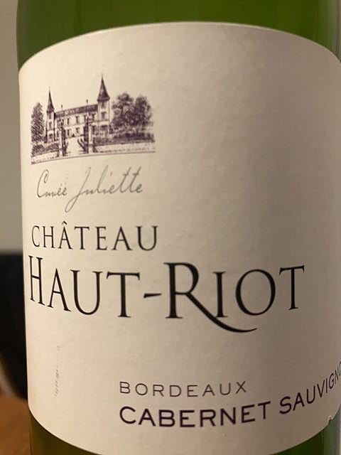 Ch. Haut Riot Cuvée Juliette Cabernet Sauvignon