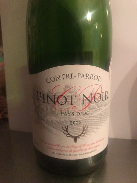 Contre Parrois Pinot Noir Pays d'Oc(コントル・パロワ ピノ・ノワール)