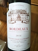 L'Union de Producteurs Bordeaux Rouge(2016)