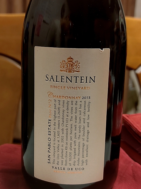 Salentein Single Vineyard Chardonnay