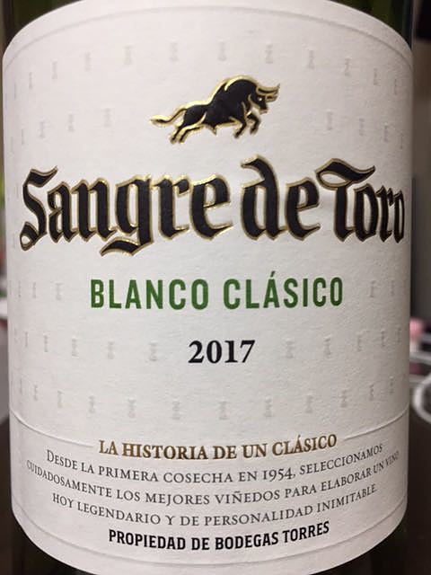 Torres Sangre de Toro Blanco Clásico(トーレス サングレ・デ・トロ ブランコ クラシコ)