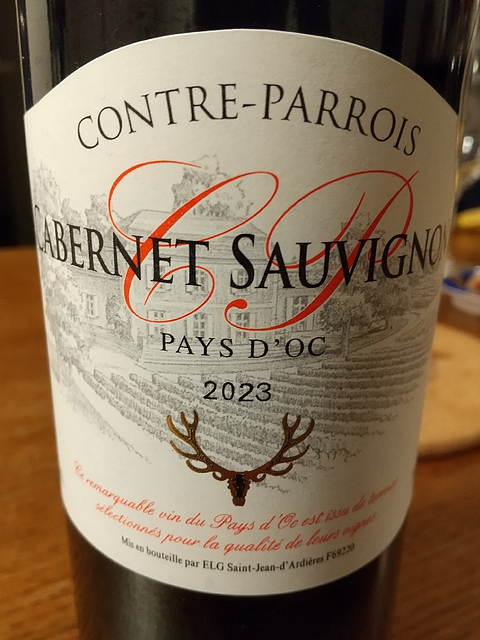 Contre Parrois Cabernet Sauvignon Pays d'Oc