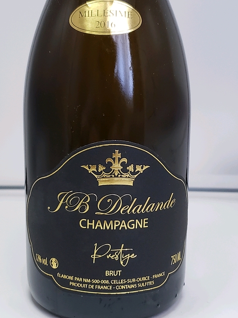 Champagne JB Delalande Prestige Brut Vintage （マノワオリジナル）