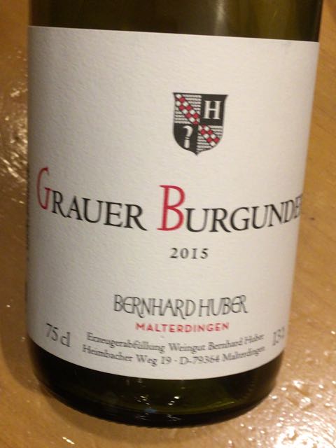 Bernhard Huber Grauer Burgunder trocken(ベルンハルト
